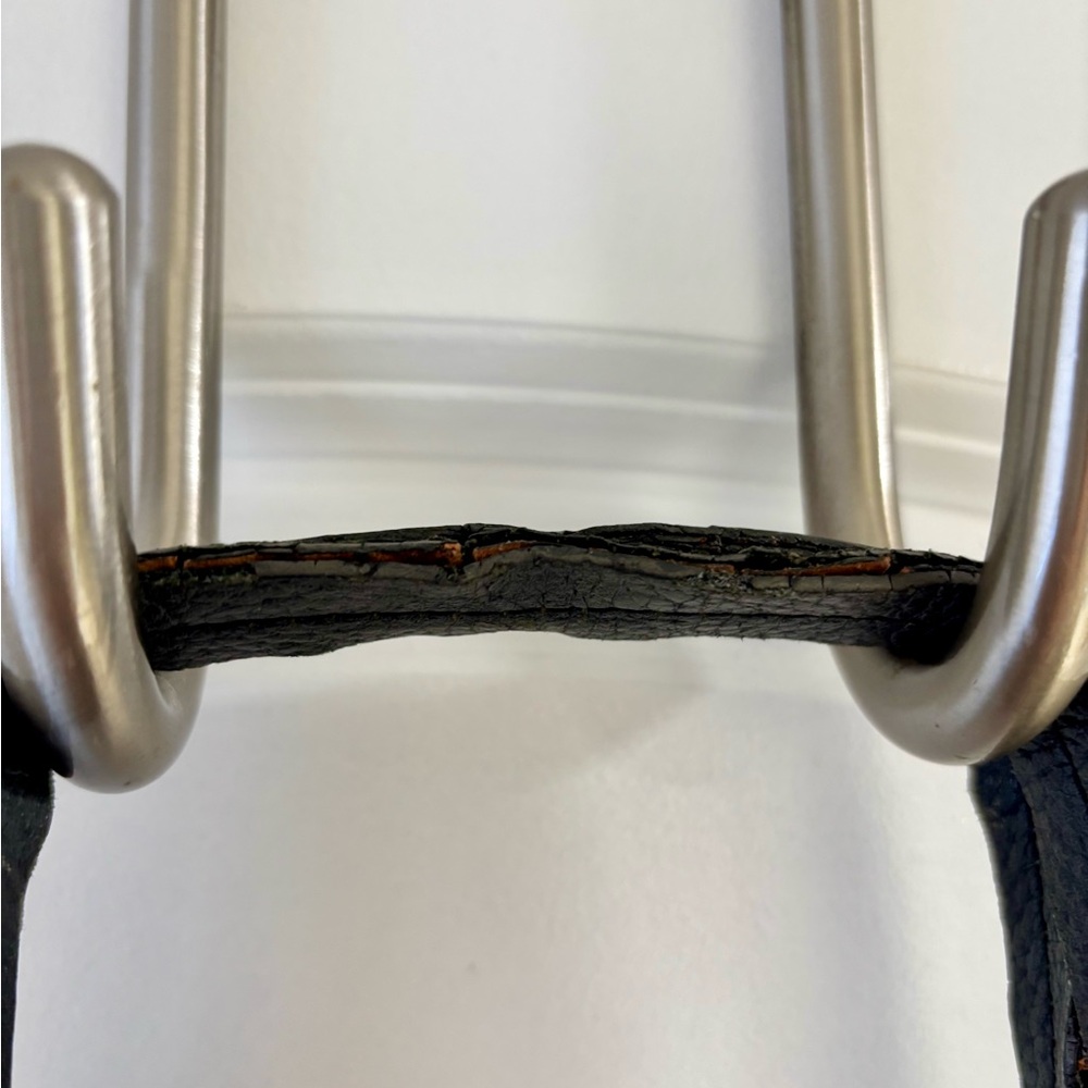 Vintage Black Embossed Satchel - Picture 9 of 16